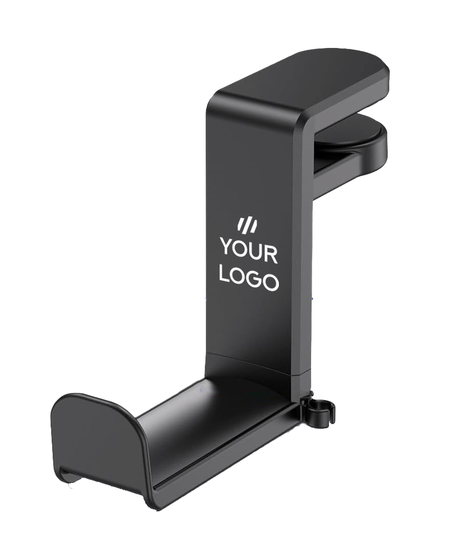 Clamp-on headphone holder