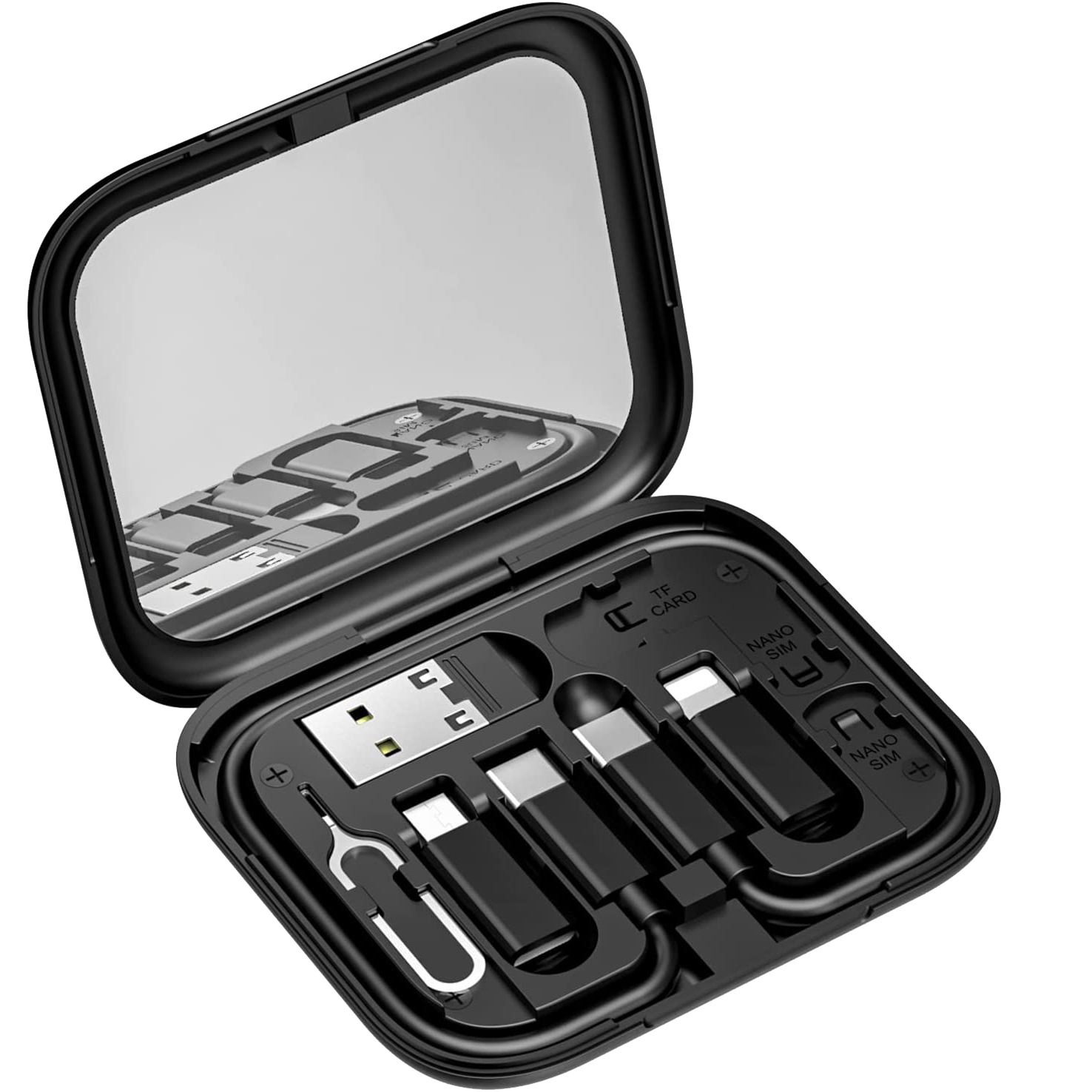 Compact charging cable kit