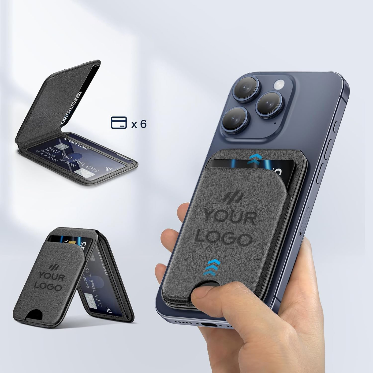 Folding Magnetic Card Holder