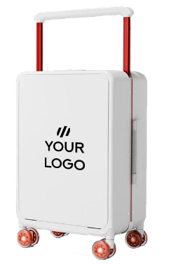 Front-opening cabin suitcase