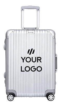 Ribbed cabin suitcase