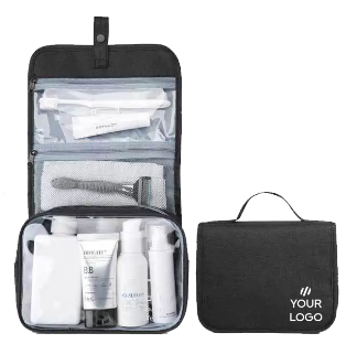 Fold-out toiletry bag