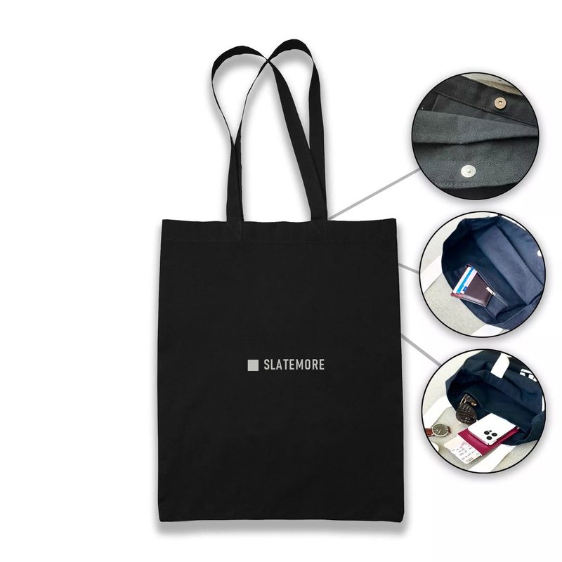 Canvas Tote with Inner Pockets